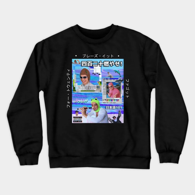 Filthy Frank 420 Blaze It Crewneck Sweatshirt by Cyber Cyanide